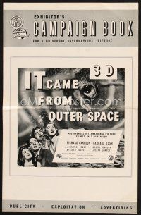 5s383 IT CAME FROM OUTER SPACE English pressbook '53 Jack Arnold classic 3-D sci-fi, cool artwork!