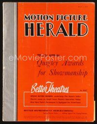 5s089 MOTION PICTURE HERALD exhibitor magazine May 7, 1955 Mister Roberts, A & C Meet the Mummy!