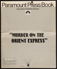 5s393 MURDER ON THE ORIENT EXPRESS pressbook '74 Agatha Christie mystery directed by Sidney Lumet!