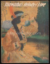 5s245 HIAWATHA'S MELODY OF LOVE sheet music '20 great Native American art by Frederick S. Manning!