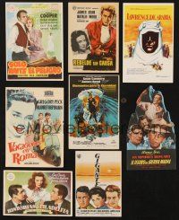 5s004 LOT OF 8 SPANISH HERALDS '40s-70s Rebel Without a Cause, Giant, Treasure of Sierra Madre!