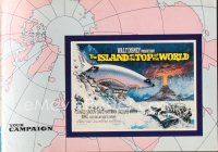 5s381 ISLAND AT THE TOP OF THE WORLD English pressbook '74 Disney's adventure beyond imagination!