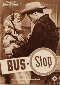 5s163 BUS STOP German program '56 different images of cowboy Don Murray & sexy Marilyn Monroe!