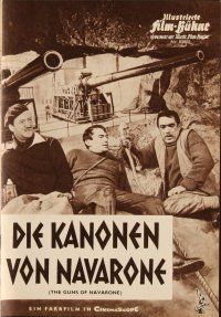 5s171 GUNS OF NAVARONE German program '61 Gregory Peck, David Niven & Anthony Quinn, different!