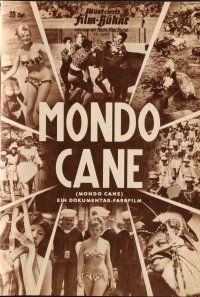 5s188 MONDO CANE German program '62 classic early Italian documentary of human oddities, different!