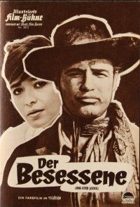 5s191 ONE EYED JACKS German program '61 different images of star & director Marlon Brando!