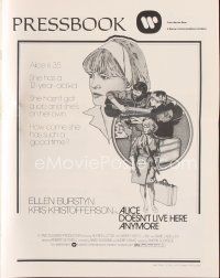 5s327 ALICE DOESN'T LIVE HERE ANYMORE pressbook '75 Martin Scorsese, Ellen Burstyn, Kristofferson