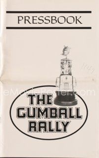 5s378 GUMBALL RALLY pressbook '76 Michael Sarrazin, wacky car racing around the world!