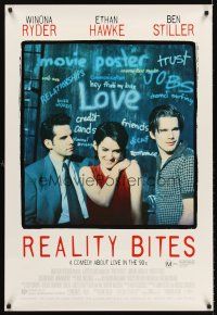 5t103 REALITY BITES Aust 1sh '94 Winona Ryder, Ben Stiller, Ethan Hawke, Janeane Garofalo, Zahn