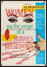 5t110 WOMEN ON THE VERGE OF A NERVOUS BREAKDOWN Aust 1sh '88 directed by Pedro Almodovar!