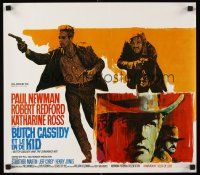 5t637 BUTCH CASSIDY & THE SUNDANCE KID Belgian '69 Newman & Redford + cool different artwork!