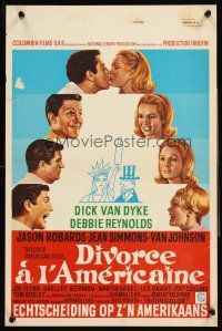 5t663 DIVORCE AMERICAN STYLE Belgian '67 Dick Van Dyke & Debbie Reynolds, is marriage dead?