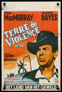5t682 GOOD DAY FOR A HANGING Belgian '59 Fred MacMurray, Robert Vaughn, western action!