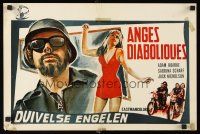 5t696 HELLS ANGELS ON WHEELS Belgian '67 biker gangs, art of Adam Roarke, Sabrina Scharf!