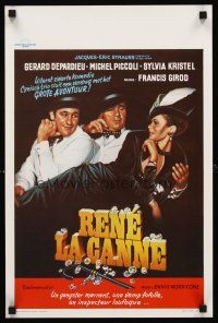 5t751 RENE THE CANE Belgian '77 Rene la canne, art of Gerard Depardieu & sexy Sylvia Kristel!
