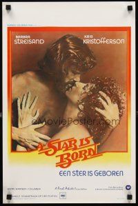 5t767 STAR IS BORN Belgian '77 romantic image of Kris Kristofferson & Barbra Streisand!
