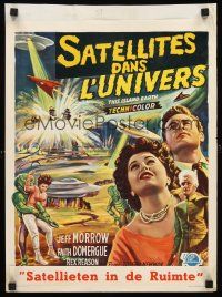 5t774 THIS ISLAND EARTH Belgian '55 sci-fi classic, best different art of Morrow & Domergue!