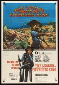 5t003 LEGEND OF FRENCHIE KING Canadian 1sh '71 sexiest Claudia Cardinale punching Brigitte Bardot!