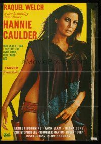 5t524 HANNIE CAULDER Danish '72 Jack Elam, great image of sexiest cowgirl Raquel Welch!