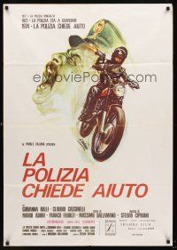 5t249 WHAT HAVE THEY DONE TO YOUR DAUGHTERS? Italian 1sh '74 La polizia chiede aiuto, cool art!