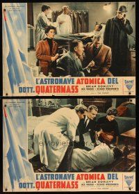 5t268 CREEPING UNKNOWN 8 Italian photobustas '56 Val Guest's Quatermass Xperiment, Hammer!