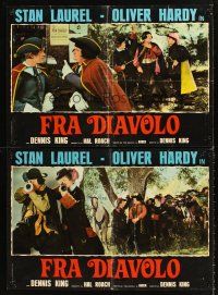 5t269 DEVIL'S BROTHER 2 Italian photobustas R70s Hal Roach, wacky Stan Laurel & Oliver Hardy!
