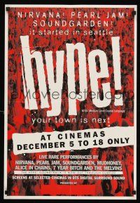 5t115 HYPE! New Zealand '96 Seattle grunge music documentary, Nirvana. Soundgarden, Pearl Jam!