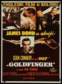5t078 GOLDFINGER Yugoslavian R70s great images of Sean Connery as James Bond 007, Blackman, Eaton!
