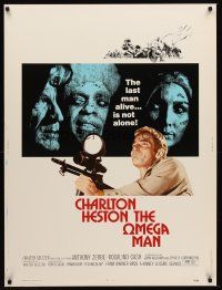 5w377 OMEGA MAN 30x40 '71 Charlton Heston is the last man alive, and he's not alone!