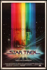 5w462 STAR TREK 40x60 '79 cool art of William Shatner & Leonard Nimoy by Bob Peak!