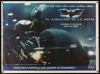 5w470 DARK KNIGHT IMAX Argentinean 43x58 '08 Christian Bale as Batman on wild motorcycle!