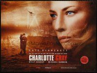 5w154 CHARLOTTE GRAY DS British quad '01 close-up of Cate Blanchett, Gillian Armstrong directed!