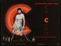5w156 CHICAGO teaser DS British quad '02 sexy dancer Catherine Zeta-Jones!