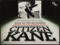 5w157 CITIZEN KANE advance British quad R09 cool images of Orson Welles as Charles Foster Kane!