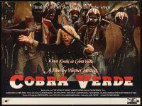5w159 COBRA VERDE British quad '87 Werner Herzog, Klaus Kinski as most feared African bandit!