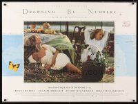 5w178 DROWNING BY NUMBERS British quad '88 Joely Richardson, directed by Peter Greenaway!