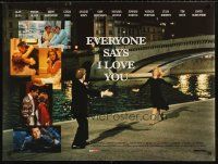 5w184 EVERYONE SAYS I LOVE YOU DS British quad '96 Woody Allen directed, pretty Drew Barrymore!