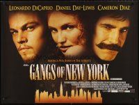 5w193 GANGS OF NEW YORK British quad '02 Leonardo DiCaprio, Cameron Diaz, Daniel Day-Lewis