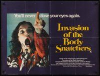 5w221 INVASION OF THE BODY SNATCHERS British quad '78 cool different image from the movie climax!