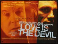 5w235 LOVE IS THE DEVIL British quad '98 Derek Jacobi as gay British artist Francis Bacon!