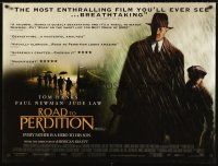 5w274 ROAD TO PERDITION DS reviews British quad '02 Sam Mendes, Tom Hanks, Paul Newman, Jude Law!