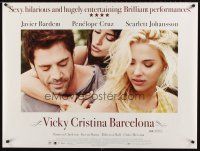 5w314 VICKY CRISTINA BARCELONA DS British quad '08 Bardem, Penelope Cruz, sexy Scarlett Johansson!