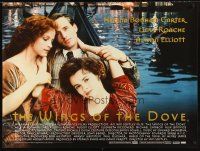 5w322 WINGS OF THE DOVE DS British quad '97 Helena Bonham Carter, Roache & Alison Elliott in gondola