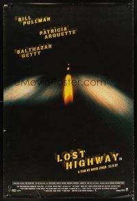 5w478 LOST HIGHWAY English 40x60 '97 directed by David Lynch, Bill Pullman, Patricia Arquette!