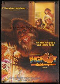 5w492 HARRY & THE HENDERSONS German 33x47 '87 Bigfoot lives with John Lithgow, Dillon & Don Ameche!