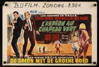 5x283 SPY IN THE GREEN HAT Belgian '66 Robert Vaughn & David McCallum, Man from UNCLE, different!