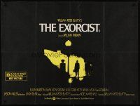 5x204 EXORCIST British quad '74 Friedkin, Max Von Sydow, William Peter Blatty horror classic!
