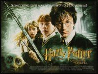 5x207 HARRY POTTER & THE CHAMBER OF SECRETS DS British quad '02 Daniel Radcliffe, Emma Watson!