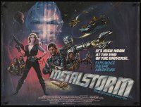5x211 METALSTORM British quad '83 Charles Band 3-D sci-fi, high noon at the end of the Universe!