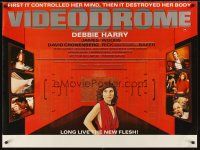 5x230 VIDEODROME British quad '83 Cronenberg, James Woods, different Wilson art of Debbie Harry!